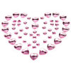 Heart Shaped Crystal Kit Pink
