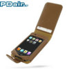 PDair Leather Case Flip Case for Apple iPod Touch Brown
