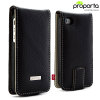Alu-Leather Case For iPhone 4 - Black