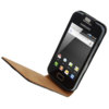 SlimLine Premium Leather Flip Case - Samsung Galaxy Ace