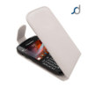 Blackberry Bold 9900 Leather Flip Case - White