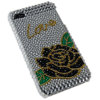 iPhone 4S / 4 Protective Case  - Black Flower