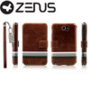 Zenus Samsung Galaxy Note Masstige Stripe Print Diary Series - Brown