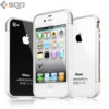 SGP iPhone 4 / 4S Case Linear EX Meteor Series - White / Silver
