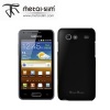 Metal-Slim Rubber Case for Samsung Galaxy S Advance - Black