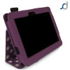 SD Stand and Type Case for Kindle Fire HD - Purple Polka