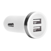 USB Mini Car Charger Adapter 2100 ma - White