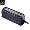 Masterplug Surge Protected 6 Plug Power Block - Black