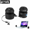 Go Rock Dual Sound Portable Speakers - Black