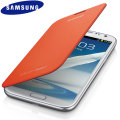 Genuine Samsung Galaxy Note 2 Flip Cover - Orange - EFC-1J9FOEGSTD