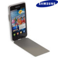 Genuine Samsung Galaxy S2 Flip Cover - Grey/White