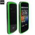 GENx Hybrid Bumper Case for Google Nexus 4 - Green