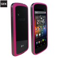 GENx Hybrid Bumper Case for Google Nexus 4 - Pink