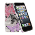 iPhone 5 Diamante Back Cover - Butterflies