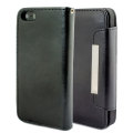 Leather Style Wallet Case for iPhone 5 - Black