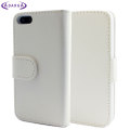 Leather Style Wallet Case for iPhone 5 - White