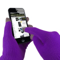 Touch Tip Gloves For Capacitive Touch Screens - Purple
