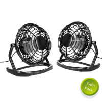 Executive Desk USB Fan - Twin Pack