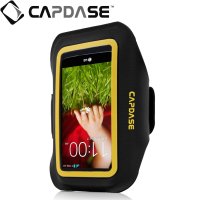 Capdase Sport ArmBand Zonic Plus 145A for Smartphones - Black / Yellow