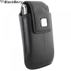BlackBerry Curve Leather Swivel Holster - Pitch Black - HDW-18960-001