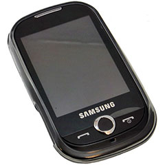 FlexiShield Skin For The Samsung Genio Touch - Transparent Black