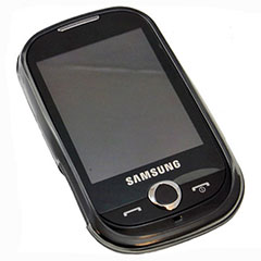 FlexiShield Plus Skin For Samsung Genio Touch - Transparent Black