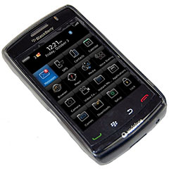 FlexiShield Skin For The BlackBerry Storm2 - Transparent Black