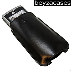 Beyza SlimLine Leather Pouch Case - LG GW520 - Black