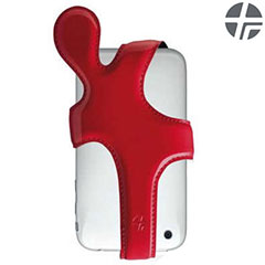 Trexta iHug Leather Holder Case for iPhone 3G - Red