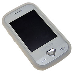 Silicone Case For Samsung S7070 Diva - Ice