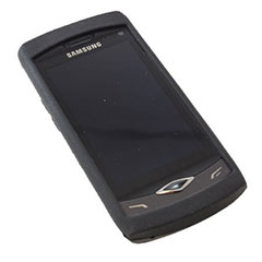 Silicone Case for Samsung Wave S8500 - Black