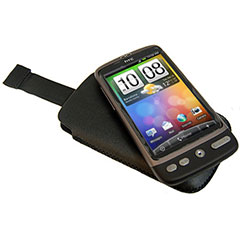 Slim Line Leather-Effect Pull Case - HTC Desire