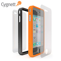 Cygnett Snaps Duo - Orange/Black - iPhone 4