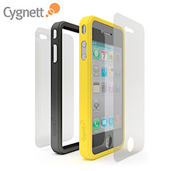 Cygnett Snaps Duo - Yellow/Black - iPhone 4