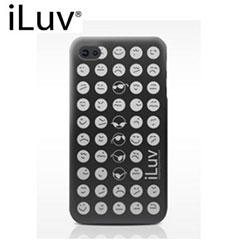 iLuv EMOTICON soft case - Black -  iPhone 4