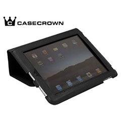 CaseCrown iPad Canvas Horizontal Flip Stand - Black