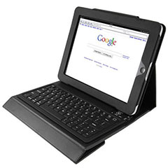 KeyCase iPad Folio Deluxe with Bluetooth Keyboard - Black