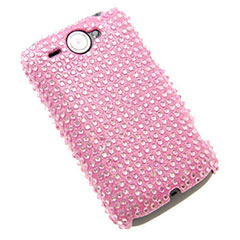 HTC Wildfire Diamante Hard Back Cover - Pink