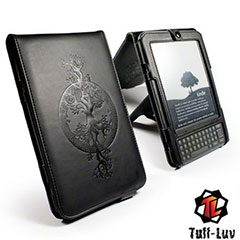 Tuff-Luv Apocalypse Series Leather Case Cover - Amazon Kindle Keyboard - Black