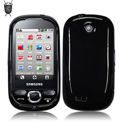 FlexiShield Skin for Samsung I5500 Galaxy Europa - Transparent Black