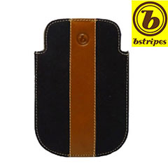 Bstripes Leather Case - LG Cookie Gig - Black / Tan