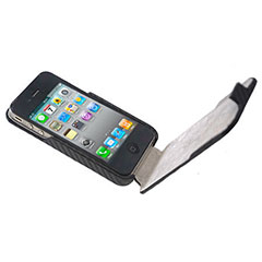 iPhone 4S / 4 Flip Case - Carbon Fibre