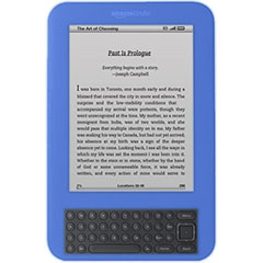 Amazon Kindle Keyboard Silicone Case - Blue