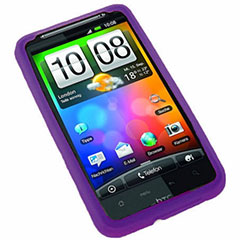 Silicone Case for HTC Desire HD - Purple