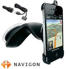 Navigon iPhone 4S / 4 Car Holder with Charger