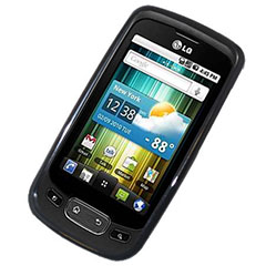 FlexiShield Skin For LG Optimus One P500 - Transparent Black