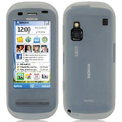 Silicone Case for Nokia C6 - White