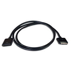 Dock Extender Cable for iPhone, iPad, and iPod - Black