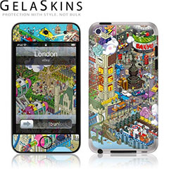 Gelaskins Protective Skin for Apple iPod Touch 4G - London