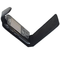 Blackberry Pearl 3G Leather-Effect Flip Case - Black
